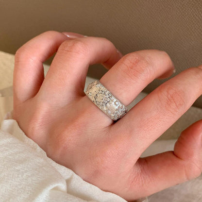 Women's Kaleidoscope Filigree Zircon Open Ring